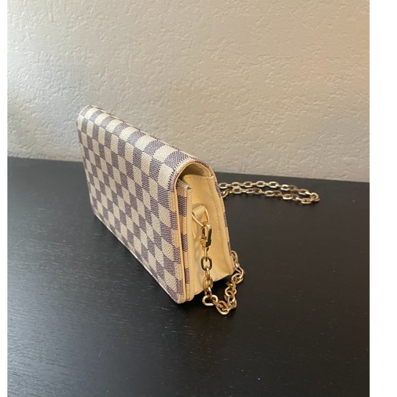 Check Cross Body Bag Cream Purse - Picture 15 of 15